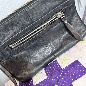 Fossil Black Leather Crossbody Bag